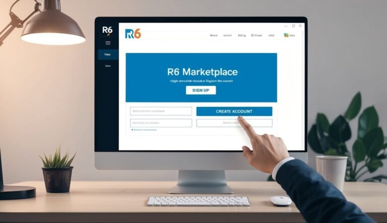 Person's finger pointing at "Create Account" button on a computer screen